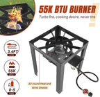 30QT Turkey Fryer & 10QT Fish Fryer Kit, 55,000 BTU Propane Cooker