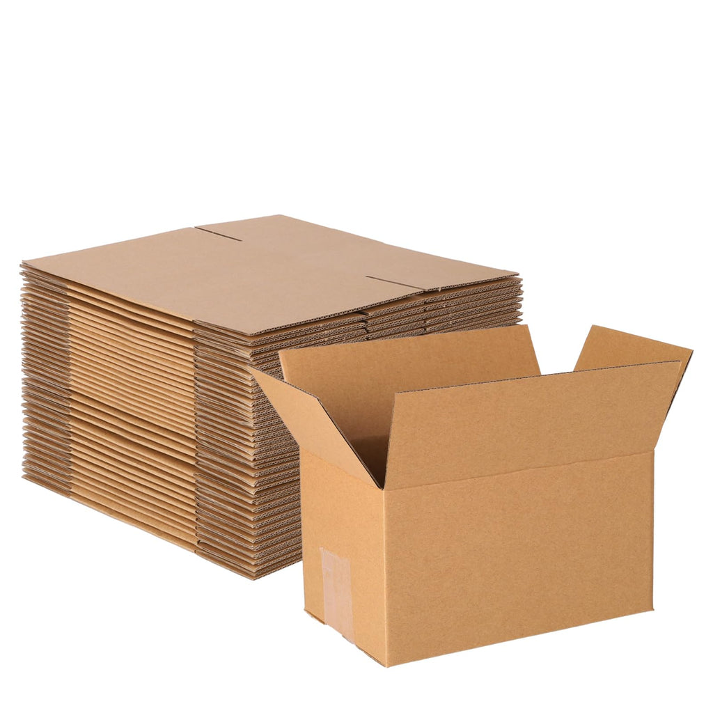 40 pack 7x5x4 inch Cardboard Box Mailers, Kraft Shipping Boxes