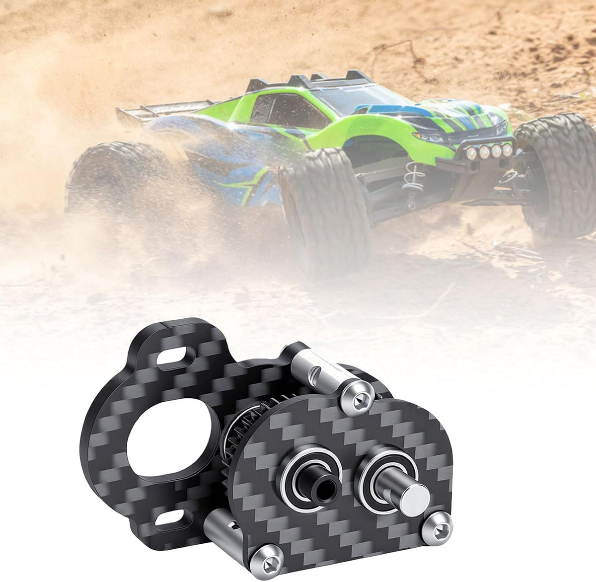 Ultra Light Portal Transmission Gearbox, 1/10 Scale Carbon Fiber