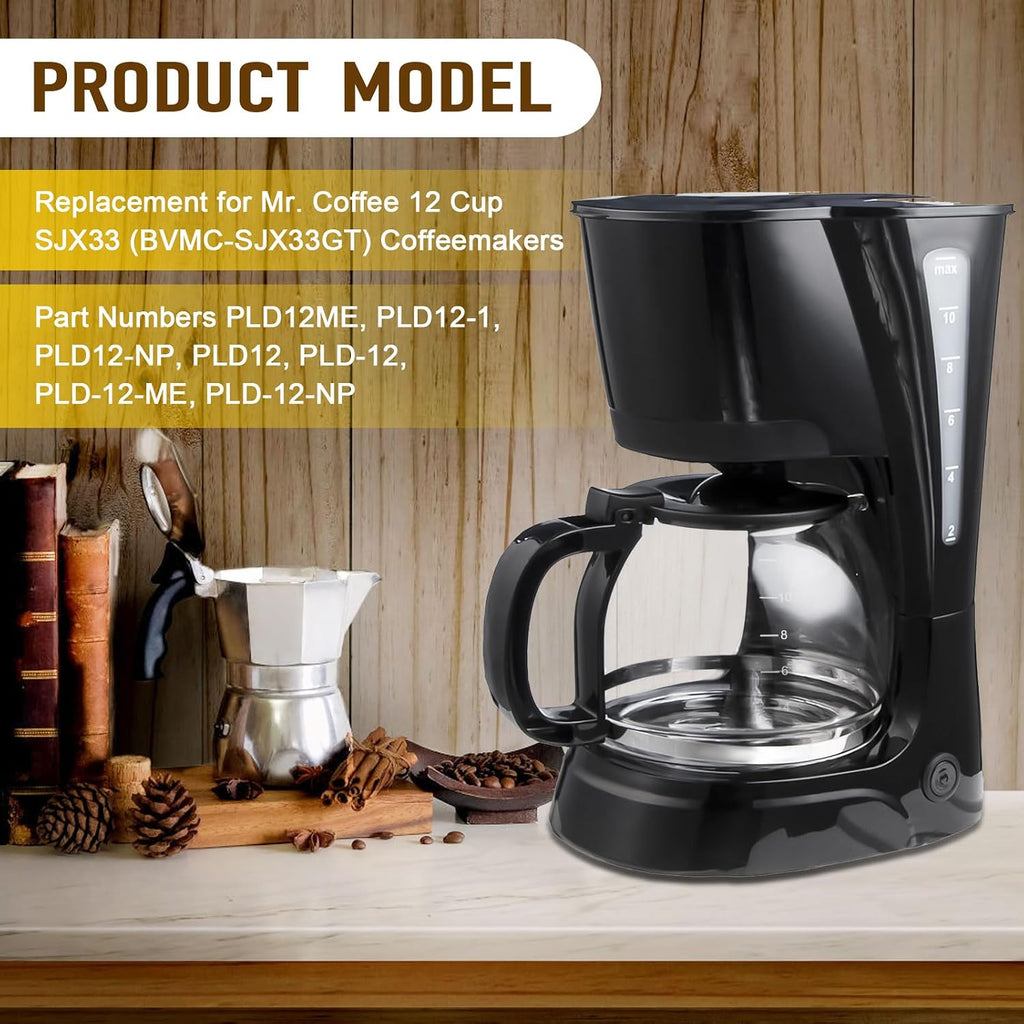 12 Cup Coffee Machine Glass Carafe Replacement for Mr. Coffee
