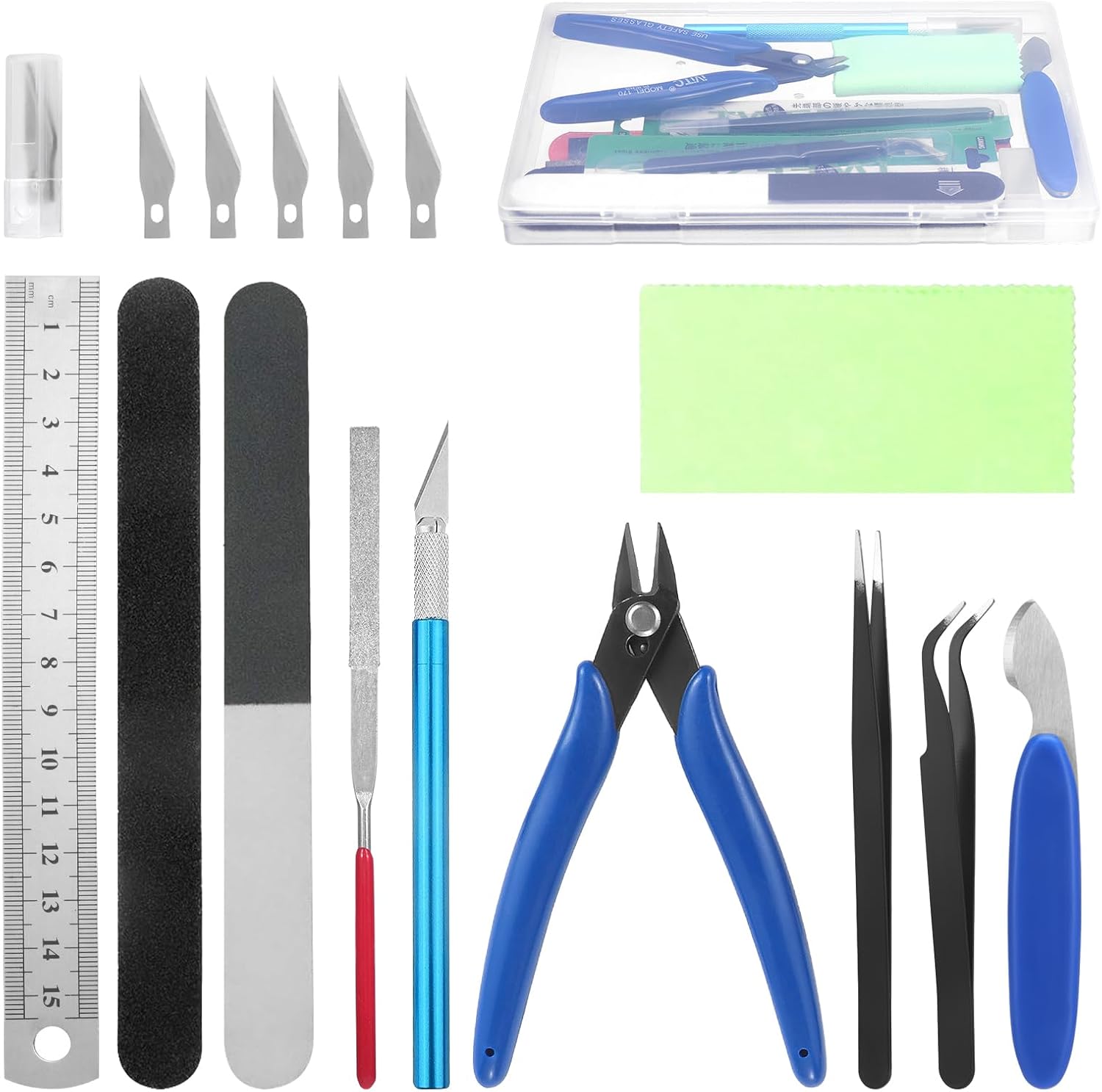 11PCS Model Kit Tools, Gundam Model Tool Kit, Hobby Building Tools Kit for Gundam Basic Model Assembling, Building