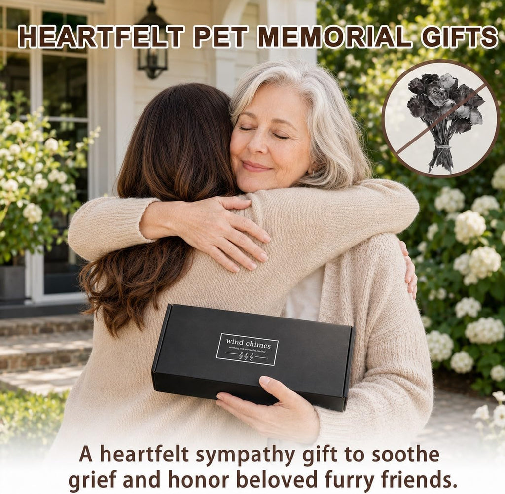 Dog Memorial Gifts for Loss of Dog, 32" Pet Memorial Wind Chimes