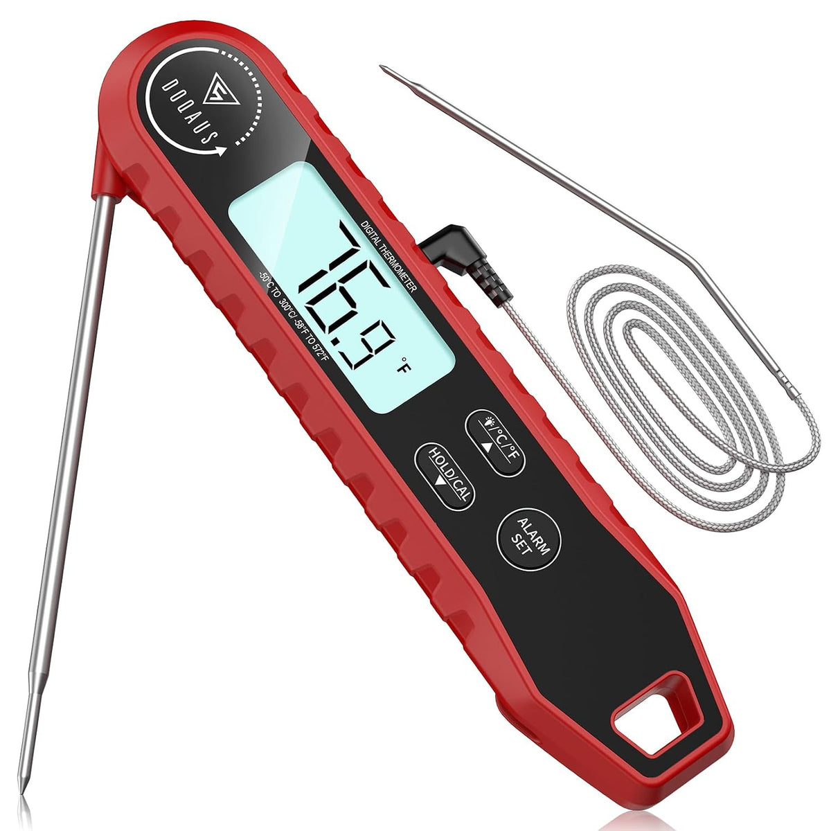 Meat Thermometer Digital with Dual Probe, Instant Read Thermometer