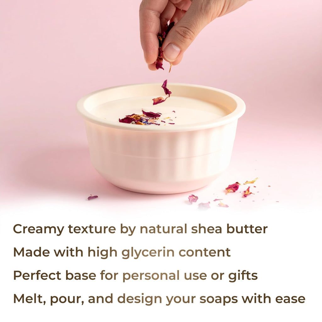 5 lb - Shea Butter Soap Base, Melt & Pour, SLS/SLES Free