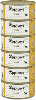 Chicken Breast in Broth Wet Cat Food 6-Pack 5.5 oz Cans