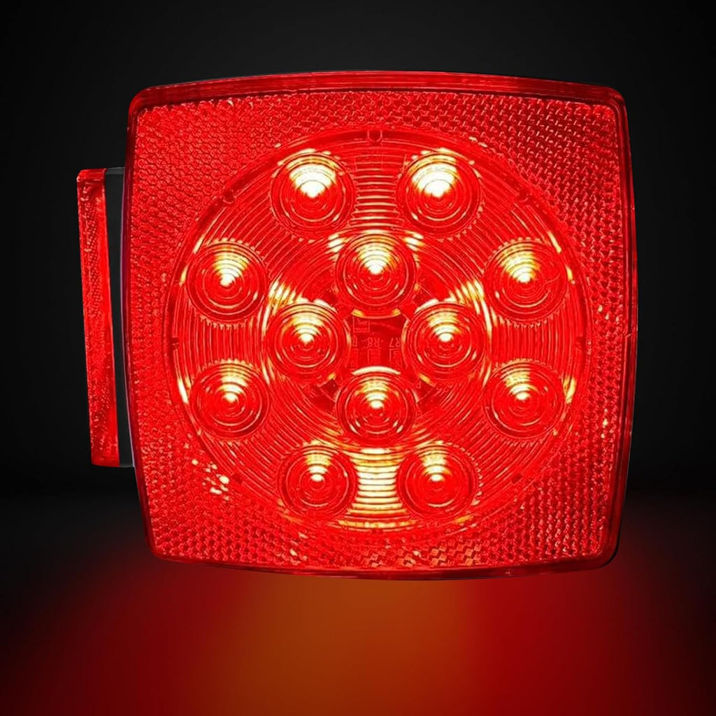 LED trailer lights Kit, 12V Submersible Tail Marker Lights Wiring Lamp Harness for Boat Car Truck RV Utility