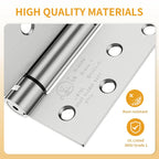 2 Pack Spring Hinges Self Closing 4 Inch, Self Closing Door Hinges