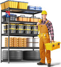 5-Layer Heavy Duty Metal Storage Rack, 48”W x 24”D x 72”H, Adjustable Shelving Unit with 4000 lbs Total Load Capacity