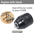 Keyless Drill Chuck Compatible with Milwau-kee, 3/8" Mount 0.8-10mm
