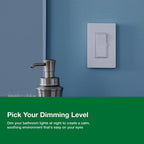 Lutron Diva LED+ Dimmer Switch & Wallplate, Paddle Dimmer, Single Pole/3way