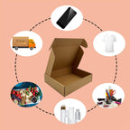 13x10x3 inches Shipping Boxes Set of 20, Brown Corrugated Cardboard Mailers