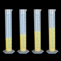 HNBun 4 Pack 500 ML Plastic Graduated Cylinders with Pour Spout