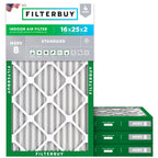 16x25x2 Air Filter MERV 8 Dust & Allergy Defense (4-Pack)