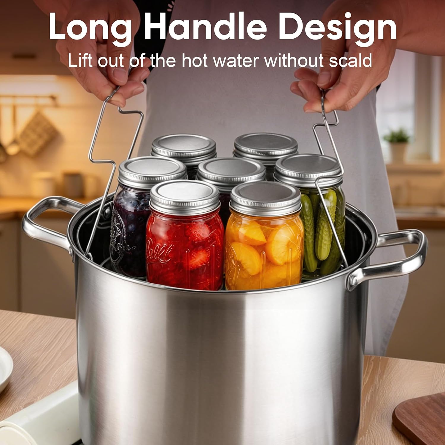 11.4” Stainless Steel Canning Rack, Jar Rack for Water Bath Canner