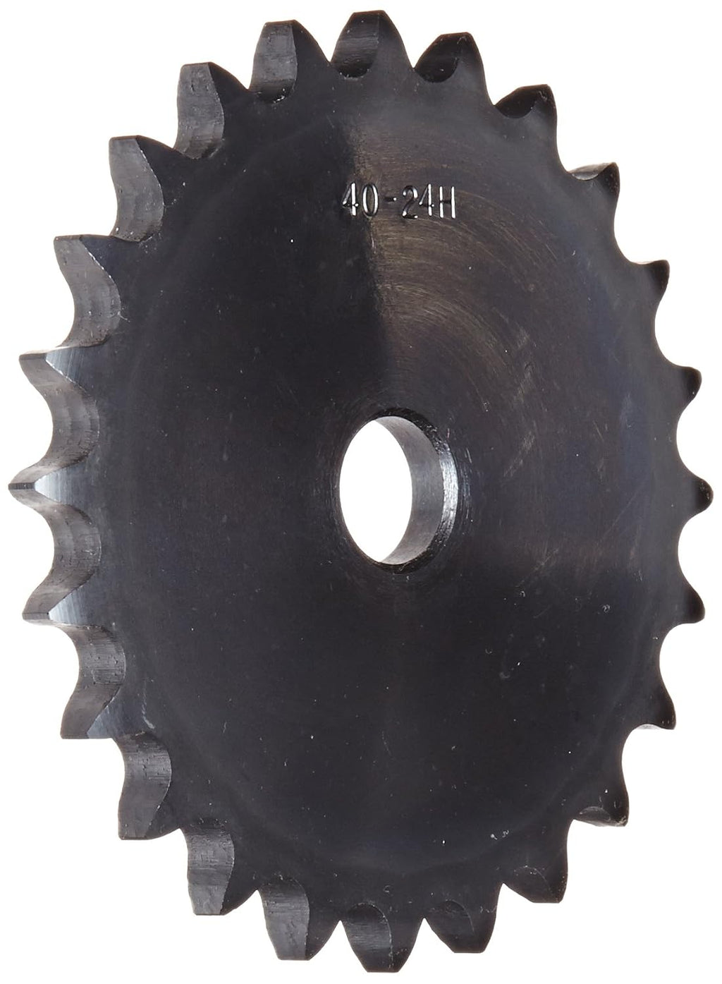Browning 40A24 Plate Roller Chain Sprocket, Single Strand, Type A Hub, Steel, 5/8" Stocked Bore, 24 Teeth