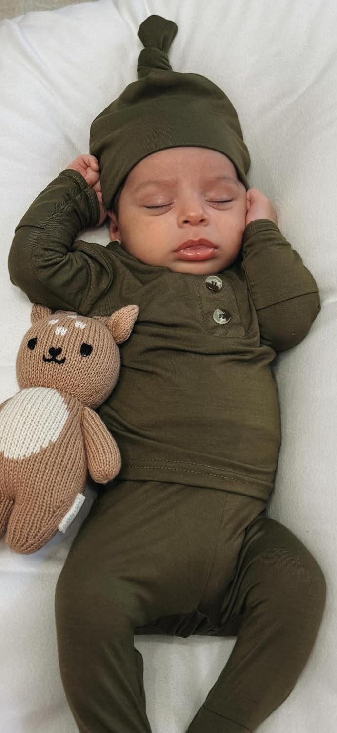 Baby Outfit Set, Soft Baby Clothes, Neutral Newborn Clothes