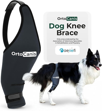 Dog Knee Brace for Hind Leg Support – Flexible Neoprene Knee Brace for Dogs with Joint Instability, Torn ACL, Limping