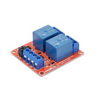 [2-Pack] DC 5V Relay Module 2-Channel Relay Switch with Optocoupler Isolation High/Low Level Trigger