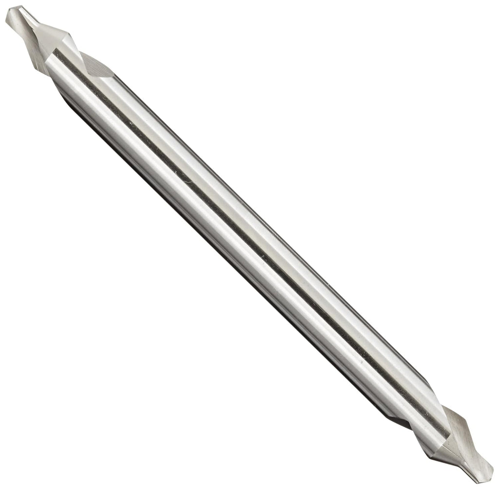 YG-1 D1C90 High Speed Steel Long Length Center Drill Bit, Uncoated (Bright), Slow Spiral, 60 Degree, 1/8" Diameter x 6" Length (Pack of 1)
