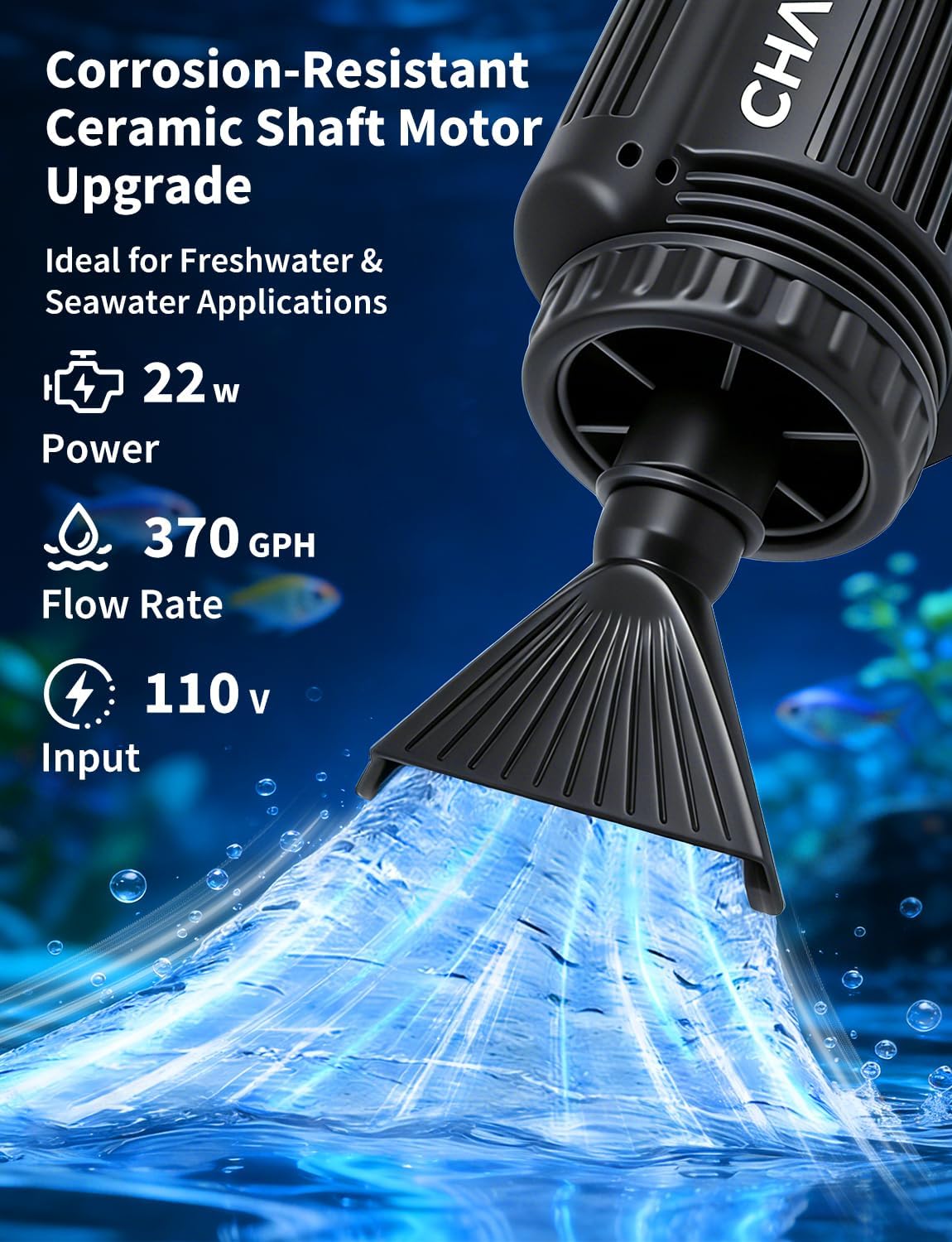 Gravel Vacuum for Aquarium, 6 in 1 Fish Tank Cleaner Tool Kit Electric Vacuum Gravel Cleaner for Aquarium Automatic