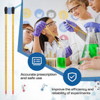16 Pcs General Purpose Lab Thermometer, Glass, Total Immersion