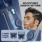 Vacuum Beard Trimmer for Men for Less Mess, Cordless Mustache Trimmer