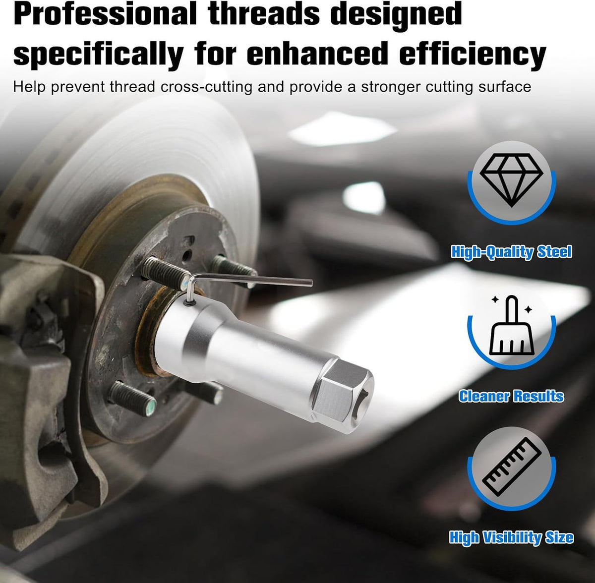 Marvelity 10-Piece Axle Spindle Thread Chaser Set