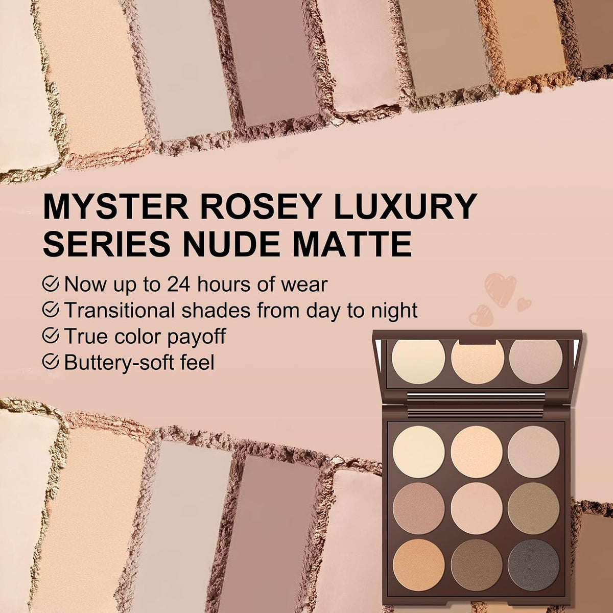 Matte Eyeshadow Palette, Neutral Nude Eye Shadow Palettes