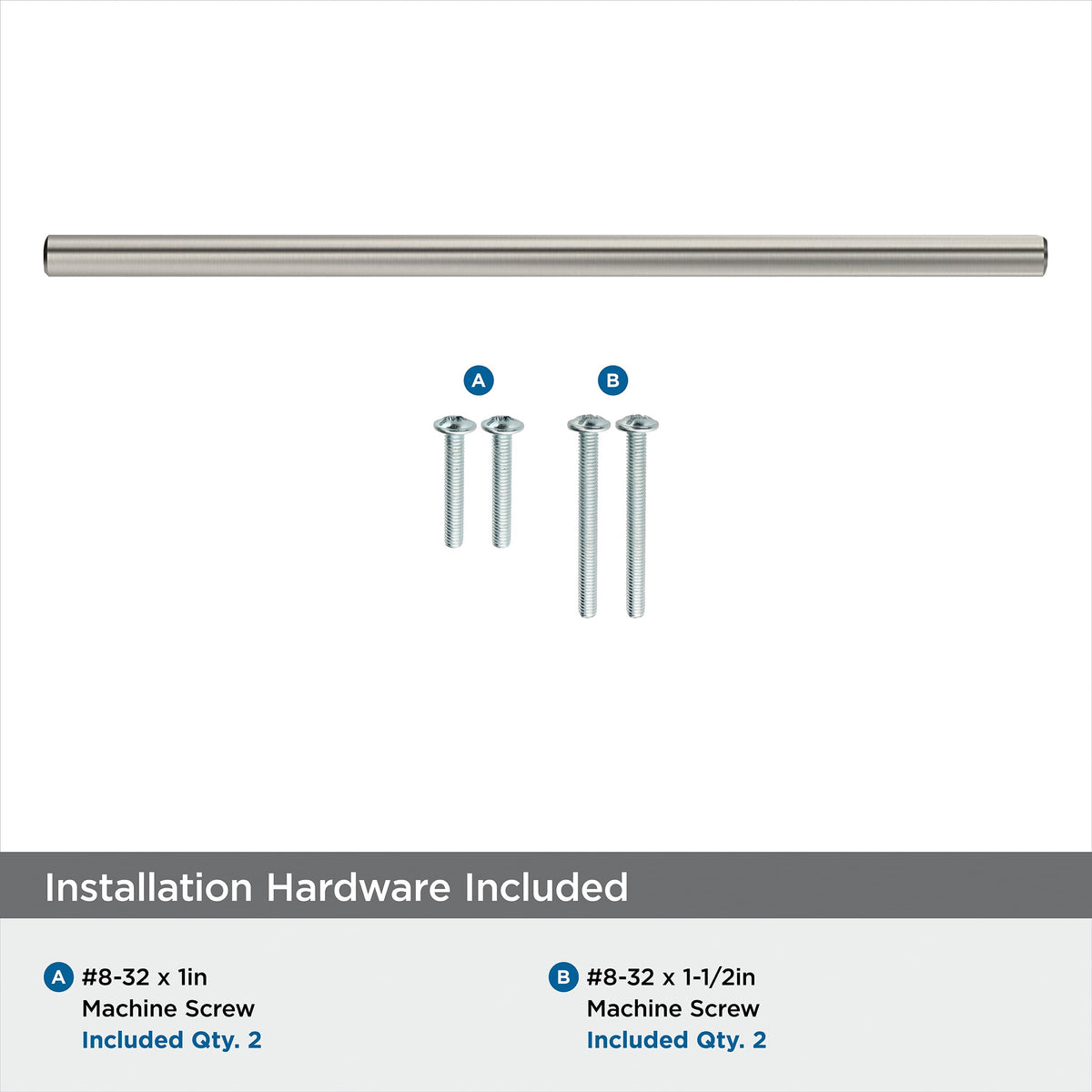 8-13/16" Bar Pulls Satin Nickel Drawer Pull
