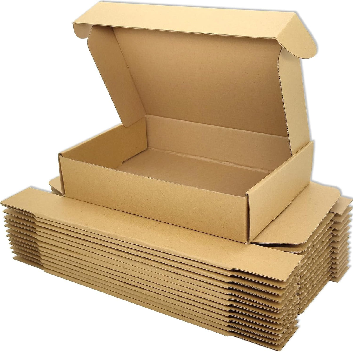 9x6x2 Shipping Boxes Set of 50, Brown Mailer Corrugated Cardboard Box