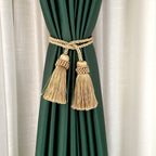 Curtain Tiebacks Handmade Curtain Holdbacks Rope with Tassel