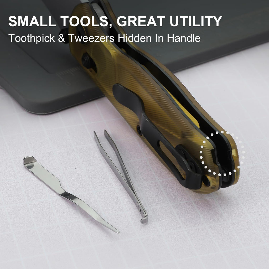 Uti Bear(Dual-screw) Folding Utility Knife, Clutch Lock Box Cutter