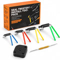 Hydraulic Rod Seal Installer Tool Kit, 4-Size, for 0.7"-6.5" Rods