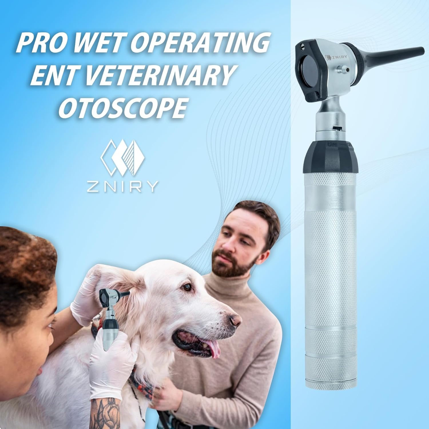 Veterinary Otoscope & Ophthalmoscope Diagnostic Set for Dogs, Cats & Small Animals | Veterinary Ear & Eye Examination