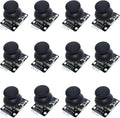 12pcs Joystick Module Kit Dual-Axis XY Control Stick with KY-023 Sensor Board Compatible with PS2 Arduino Raspberry Pi for Robotics and DIY Electronics Projects