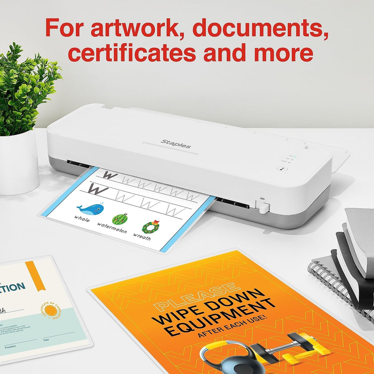 Thermal Laminating Pouches, Letter Size, 5 Mil, 200/Pack | 9 x 11.5 inch pouches for heavy-duty document protection