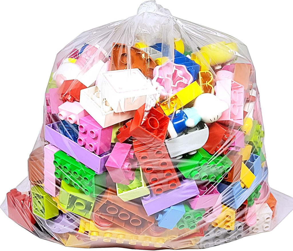 30 CT 18x24 1.1 Mil Large Clear Poly Bags for Packaging, Flat Open