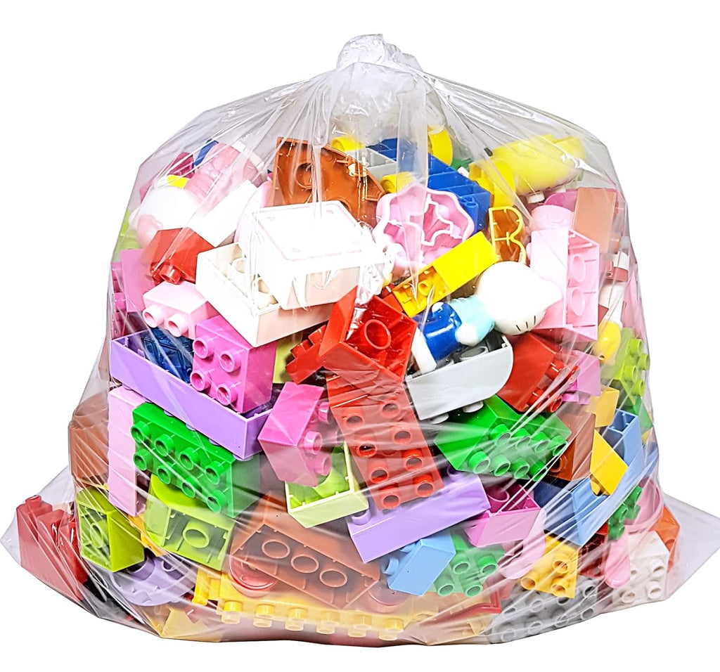 100 CT 18x24 1.1 Mil Large Clear Poly Bags for Packaging, Flat Open