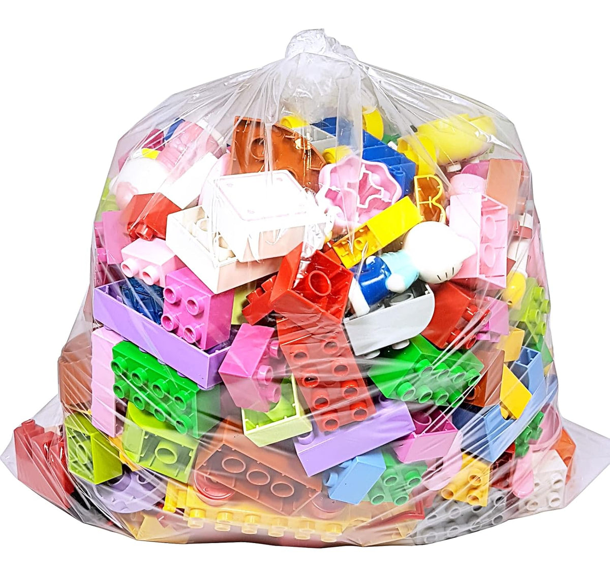 100 CT 18x24 1.1 Mil Large Clear Poly Bags for Packaging, Flat Open