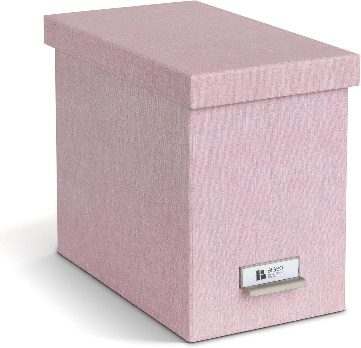 Bigso John Desktop File Box - Storage Solution and Document Organizer for Important Paperwork - Durable Hanging File