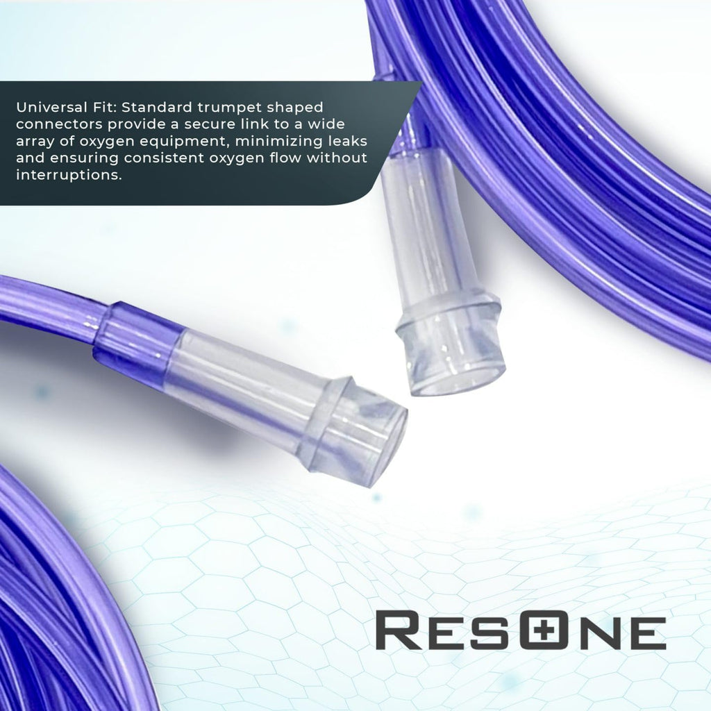 50Ft Oxygen Supply Tubing, Crush Resistant, Standard Connectors for Nasal Cannulas, Cannula Nasal Tubing, Oxygen