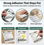 4x6 Thermal Shipping Labels 4000 Fanfold for FedEx UPS USPS
