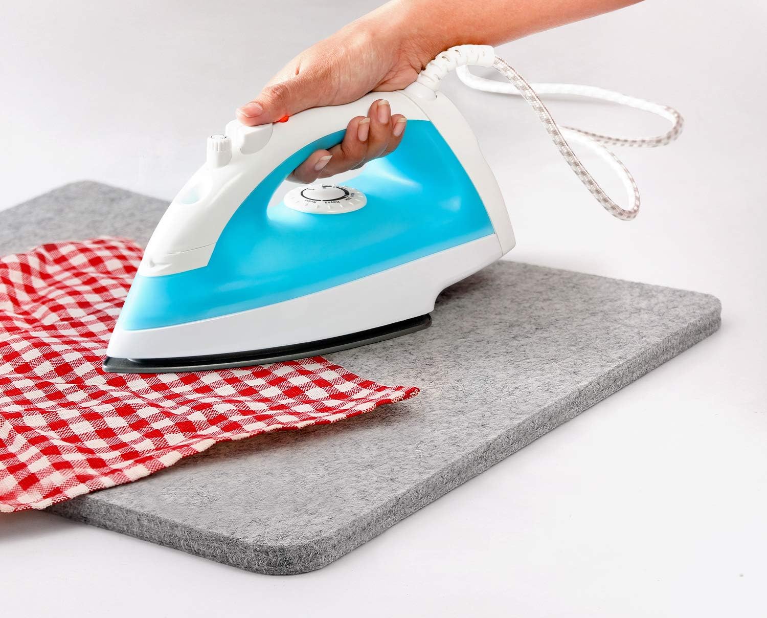 17''x13.5'' Wool Pressing Mat for Quilting, 100% Wool from New Zealand, Portable Felted Wool Ironing Mat with a