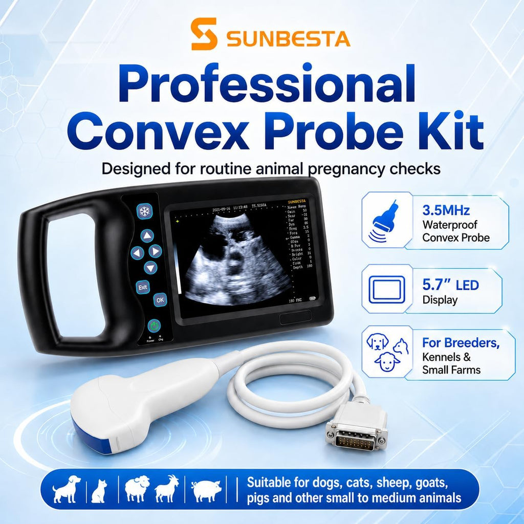A8 Professional Veterinary Ultrasound Machine with 3.5MHz Convex Probe