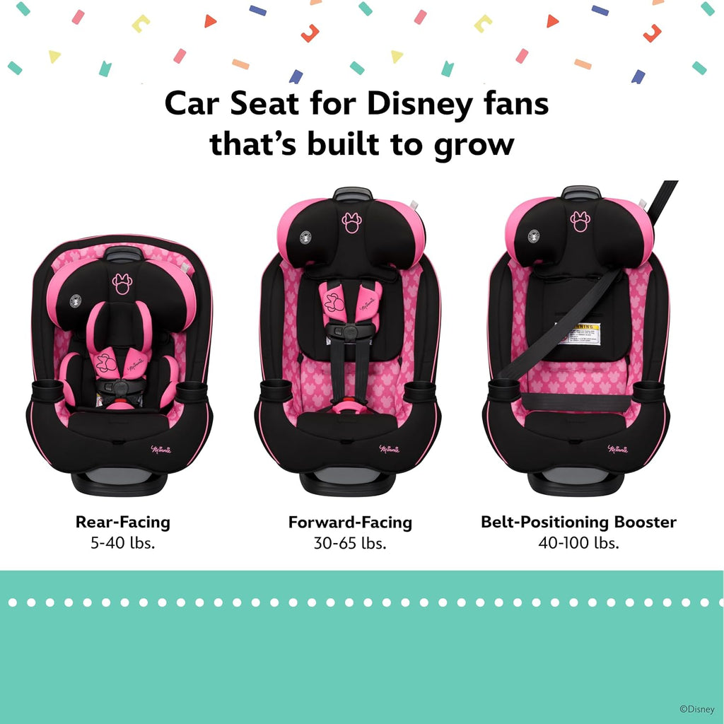 Baby Grow and Go All-in-One Convertible Car Seat, Infant to Toddler Carseat, Mickey Sprinkle