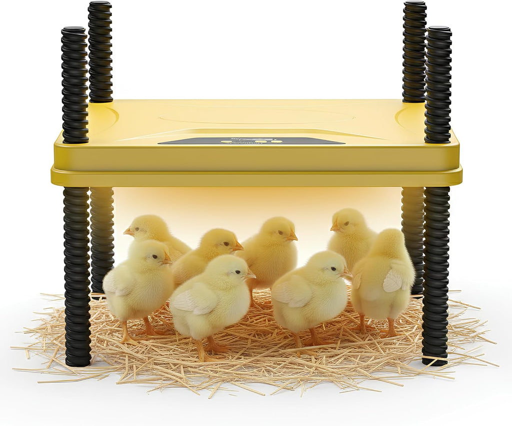Heating Plate for Chick Brooder Adjustable 75W Chicken Heat Plate 10 x 10 Inch Warmer Brooder Heater for 10-12 Chicks