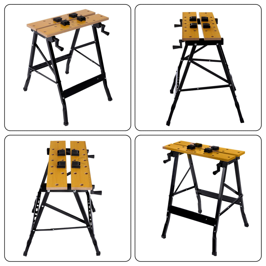 220Lbs Multipurpose Vise Workbench with Built-in Ruler & Protractor