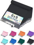 Poly Mailers 6x9 200 Pack Black Self-Seal Shipping Envelopes M1