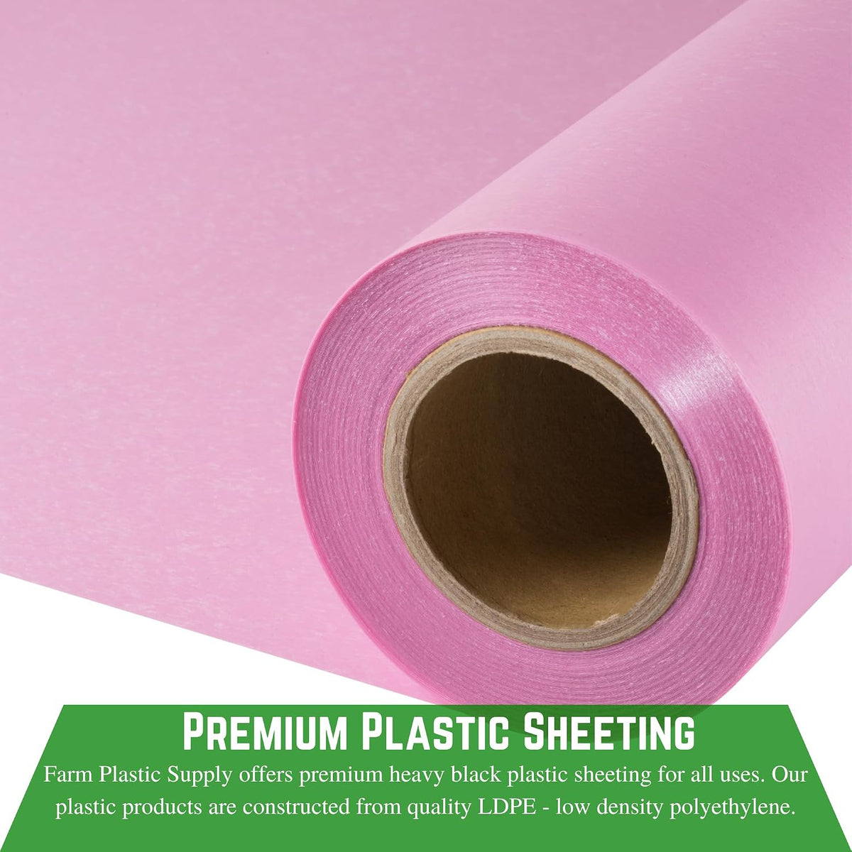 Anti-Static Pink Plastic Sheeting - 6 mil - Pink Plastic Tarp, Anti-Static Plastic Sheeting, Construction Plastic