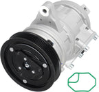 TadaMark AC Compressor w/Clutch Fits for Jeep Wrangler 4.0L 2000-2006, for Jeep Grand Cherokee 4.0L 1999-2004